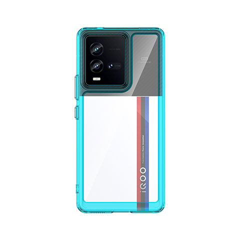 Carcasa Bumper Funda Silicona Transparente J01S para Vivo iQOO 10 5G Azul