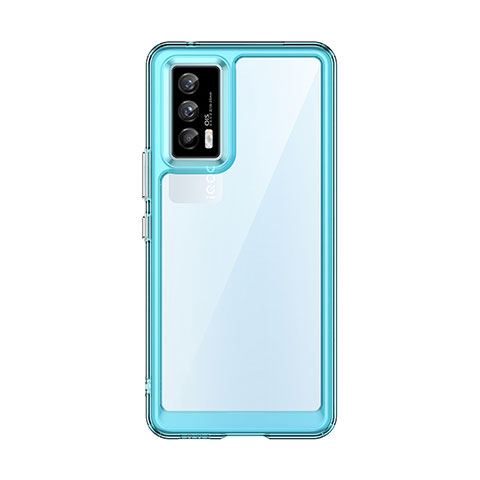 Carcasa Bumper Funda Silicona Transparente J01S para Vivo iQOO Neo5 5G Azul