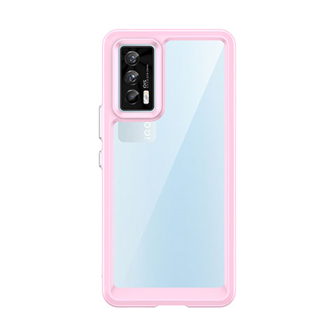 Carcasa Bumper Funda Silicona Transparente J01S para Vivo iQOO Neo5 5G Rosa