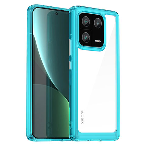 Carcasa Bumper Funda Silicona Transparente J01S para Xiaomi Mi 13 Pro 5G Azul Cielo