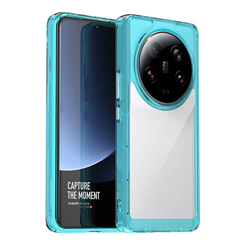 Carcasa Bumper Funda Silicona Transparente J01S para Xiaomi Mi 13 Ultra 5G Cian