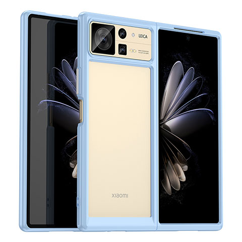 Carcasa Bumper Funda Silicona Transparente J01S para Xiaomi Mix Fold 2 5G Azul