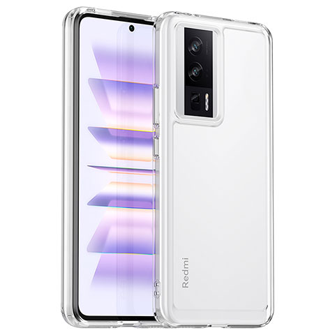 Carcasa Bumper Funda Silicona Transparente J01S para Xiaomi Poco F5 Pro 5G Claro