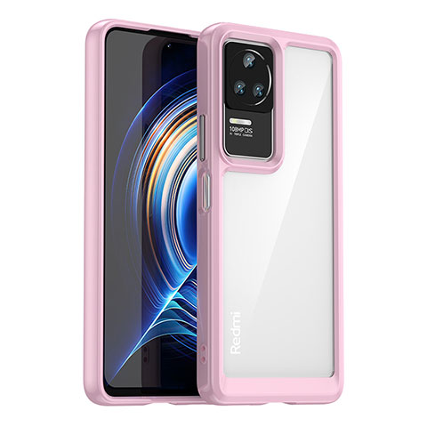 Carcasa Bumper Funda Silicona Transparente J01S para Xiaomi Redmi K50 5G Rosa