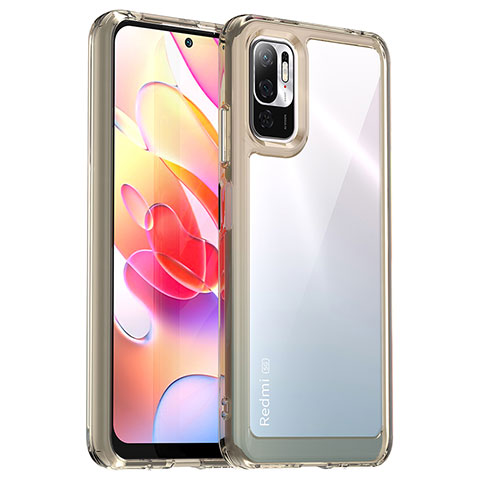 Carcasa Bumper Funda Silicona Transparente J01S para Xiaomi Redmi Note 10 5G Gris