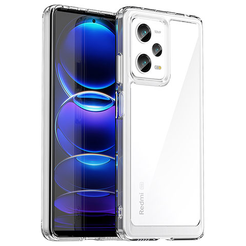 Carcasa Bumper Funda Silicona Transparente J01S para Xiaomi Redmi Note 12 Pro 5G Claro