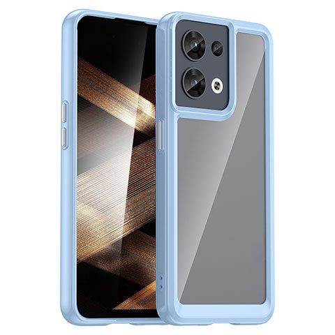 Carcasa Bumper Funda Silicona Transparente J01S para Xiaomi Redmi Note 13 5G Azul