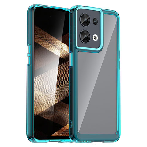 Carcasa Bumper Funda Silicona Transparente J01S para Xiaomi Redmi Note 13 Pro 5G Azul Cielo