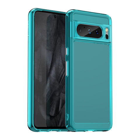 Carcasa Bumper Funda Silicona Transparente J02S para Google Pixel 8 Pro 5G Azul