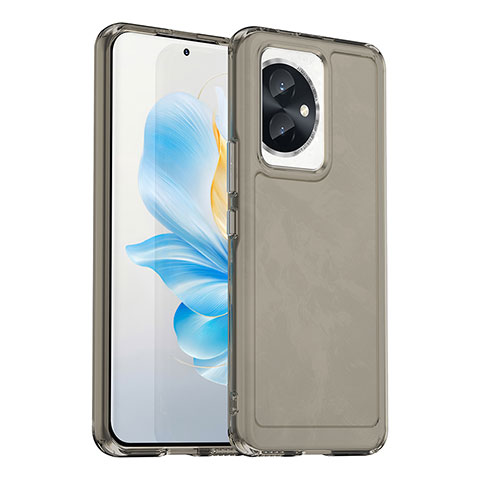 Carcasa Bumper Funda Silicona Transparente J02S para Huawei Honor 100 5G Gris