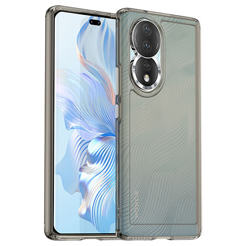 Carcasa Bumper Funda Silicona Transparente J02S para Huawei Honor 80 5G Gris