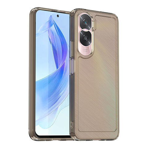 Carcasa Bumper Funda Silicona Transparente J02S para Huawei Honor 90 Lite 5G Gris