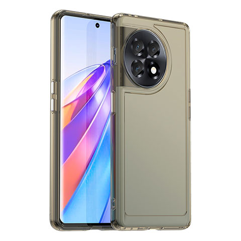 Carcasa Bumper Funda Silicona Transparente J02S para OnePlus Ace 2 5G Gris