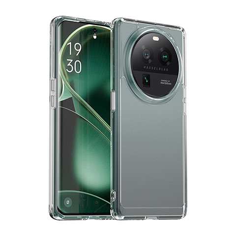 Carcasa Bumper Funda Silicona Transparente J02S para Oppo Find X6 Pro 5G Claro