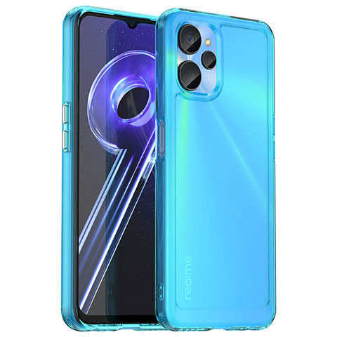 Carcasa Bumper Funda Silicona Transparente J02S para Realme 10 5G Azul