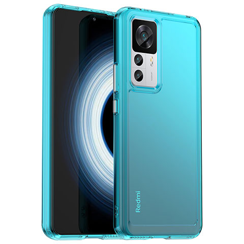 Carcasa Bumper Funda Silicona Transparente J02S para Xiaomi Mi 12T 5G Azul