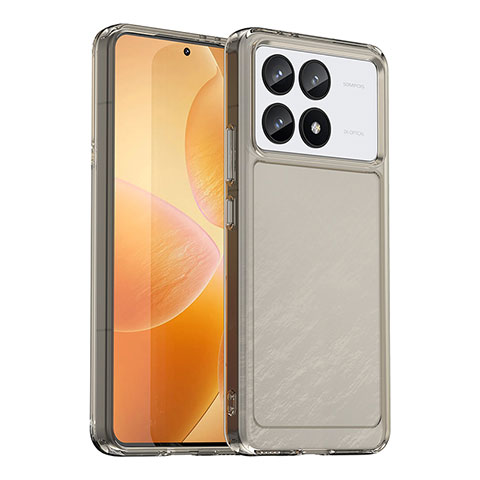 Carcasa Bumper Funda Silicona Transparente J02S para Xiaomi Redmi K70E 5G Gris