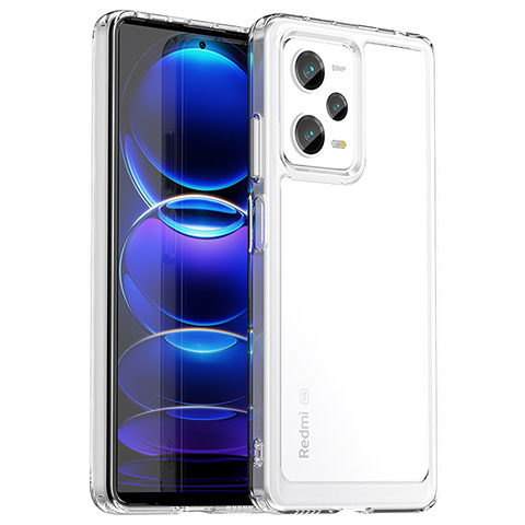 Carcasa Bumper Funda Silicona Transparente J02S para Xiaomi Redmi Note 12 Pro 5G Claro