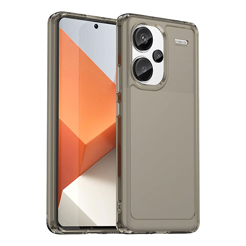 Carcasa Bumper Funda Silicona Transparente J02S para Xiaomi Redmi Note 13 Pro+ Plus 5G Gris