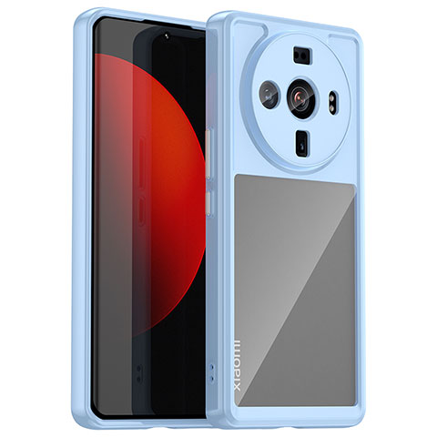 Carcasa Bumper Funda Silicona Transparente M01 para Xiaomi Mi 12 Ultra 5G Azul Cielo