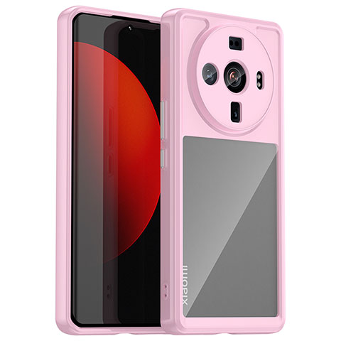 Carcasa Bumper Funda Silicona Transparente M01 para Xiaomi Mi 12 Ultra 5G Rosa