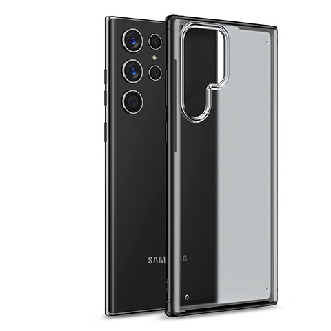 Carcasa Bumper Funda Silicona Transparente M02 para Samsung Galaxy S23 Ultra 5G Negro