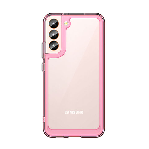 Carcasa Bumper Funda Silicona Transparente M03 para Samsung Galaxy S21 5G Oro Rosa