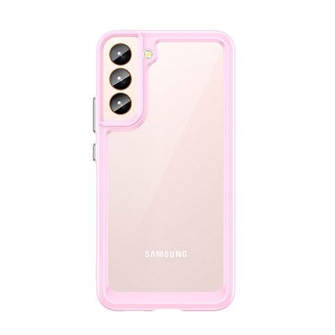 Carcasa Bumper Funda Silicona Transparente M03 para Samsung Galaxy S21 5G Rosa