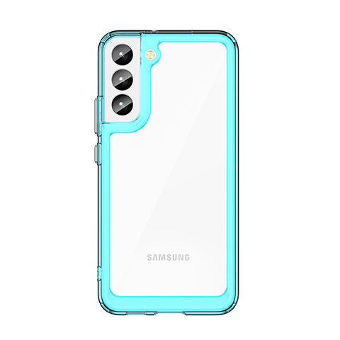 Carcasa Bumper Funda Silicona Transparente M03 para Samsung Galaxy S22 5G Cian