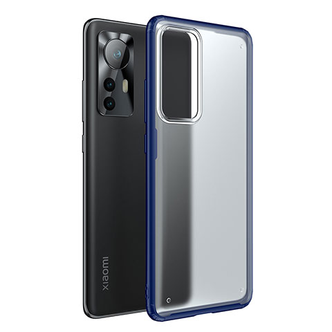 Carcasa Bumper Funda Silicona Transparente M05 para Xiaomi Mi 12 Pro 5G Azul