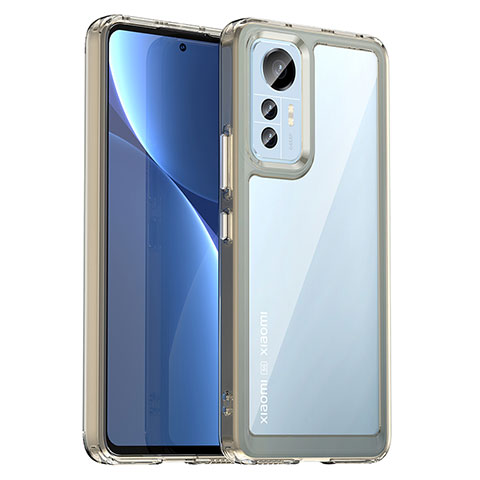 Carcasa Bumper Funda Silicona Transparente M06 para Xiaomi Mi 12 Lite 5G Gris