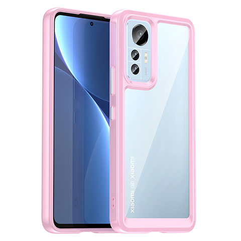 Carcasa Bumper Funda Silicona Transparente M06 para Xiaomi Mi 12 Lite 5G Rosa