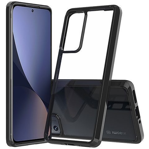 Carcasa Bumper Funda Silicona Transparente M07 para Xiaomi Mi 12S 5G Negro