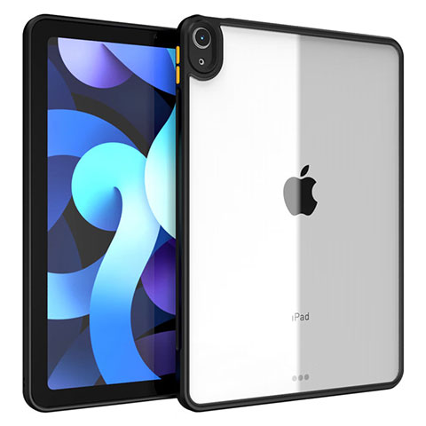 Carcasa Bumper Funda Silicona Transparente para Apple iPad Air 5 10.9 (2022) Negro