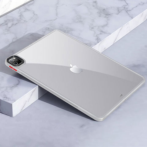 Carcasa Bumper Funda Silicona Transparente para Apple iPad Pro 11 (2022) Blanco