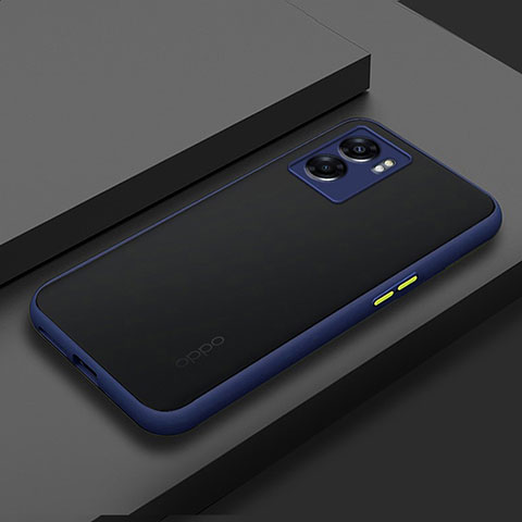 Carcasa Bumper Funda Silicona Transparente para OnePlus Nord N300 5G Azul
