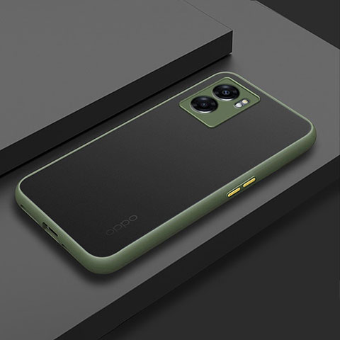 Carcasa Bumper Funda Silicona Transparente para OnePlus Nord N300 5G Ejercito Verde