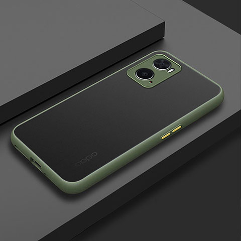 Carcasa Bumper Funda Silicona Transparente para Oppo A36 Verde