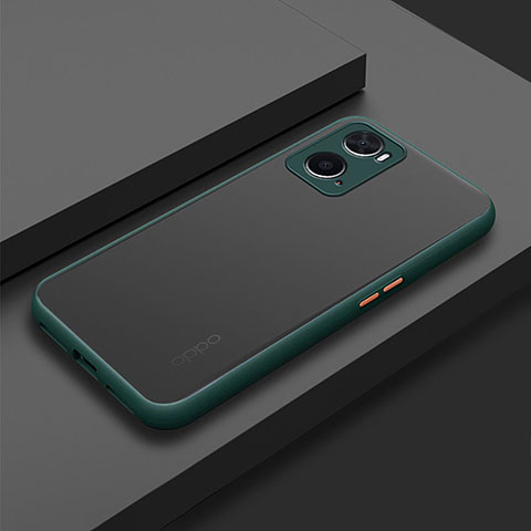 Carcasa Bumper Funda Silicona Transparente para Oppo A76 Verde Noche