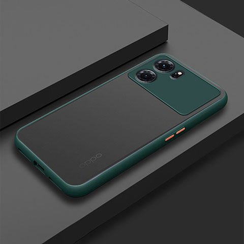 Carcasa Bumper Funda Silicona Transparente para Oppo K10 5G Verde Noche