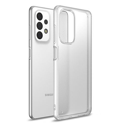 Carcasa Bumper Funda Silicona Transparente para Samsung Galaxy A23 4G Blanco Translucido