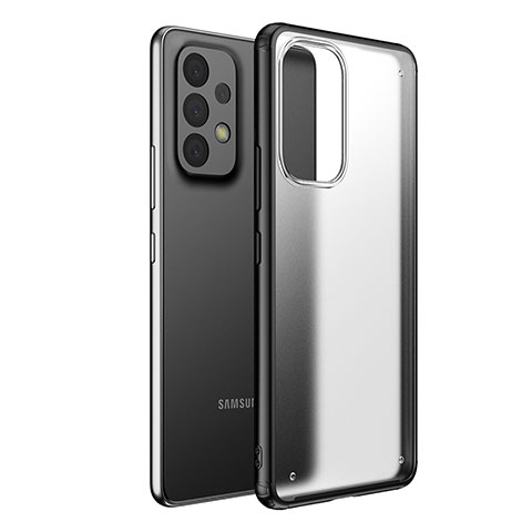 Carcasa Bumper Funda Silicona Transparente para Samsung Galaxy A73 5G Negro