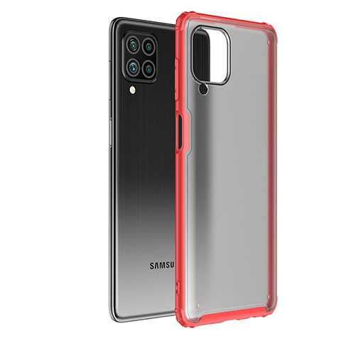 Carcasa Bumper Funda Silicona Transparente para Samsung Galaxy F62 5G Rojo