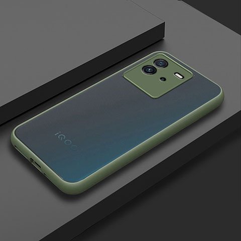 Carcasa Bumper Funda Silicona Transparente para Vivo iQOO Neo6 SE 5G Ejercito Verde