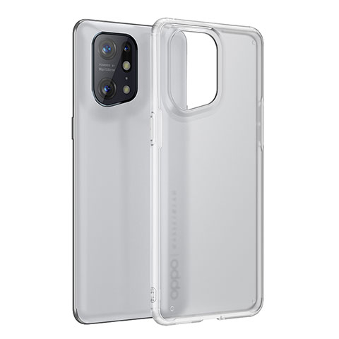 Carcasa Bumper Funda Silicona Transparente W01L para Oppo Find X5 5G Claro