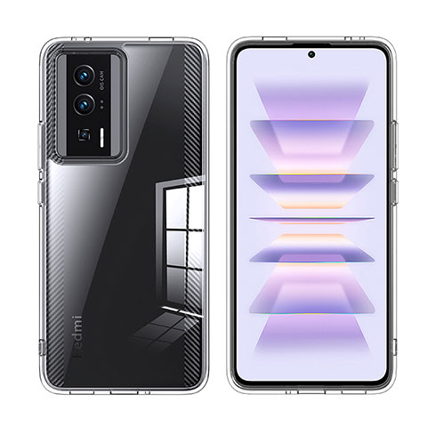 Carcasa Bumper Funda Silicona Transparente W01L para Xiaomi Redmi K60 Pro 5G Claro