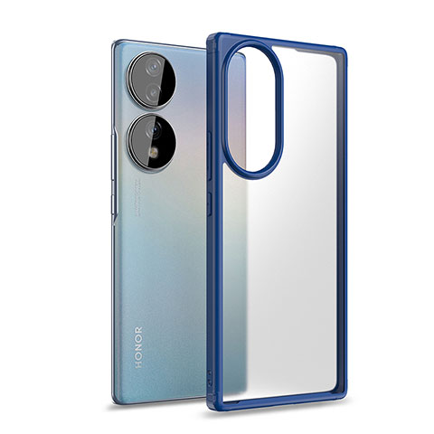 Carcasa Bumper Funda Silicona Transparente WL1 para Huawei Honor 70 5G Azul