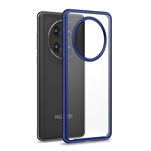 Carcasa Bumper Funda Silicona Transparente WL1 para Huawei Mate 50E Azul