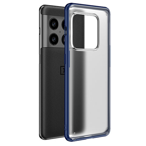 Carcasa Bumper Funda Silicona Transparente WL1 para OnePlus 10 Pro 5G Azul