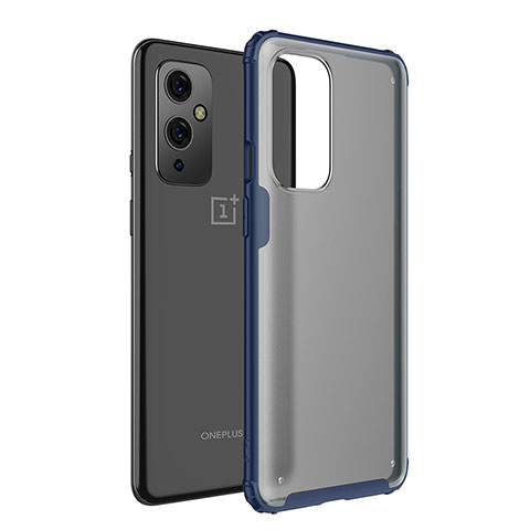 Carcasa Bumper Funda Silicona Transparente WL1 para OnePlus 9 5G Azul